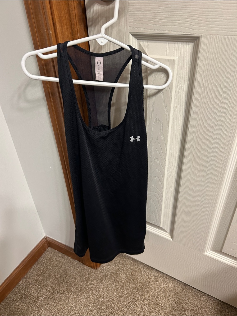 Under Armour Black Mesh Racerback Tank Top